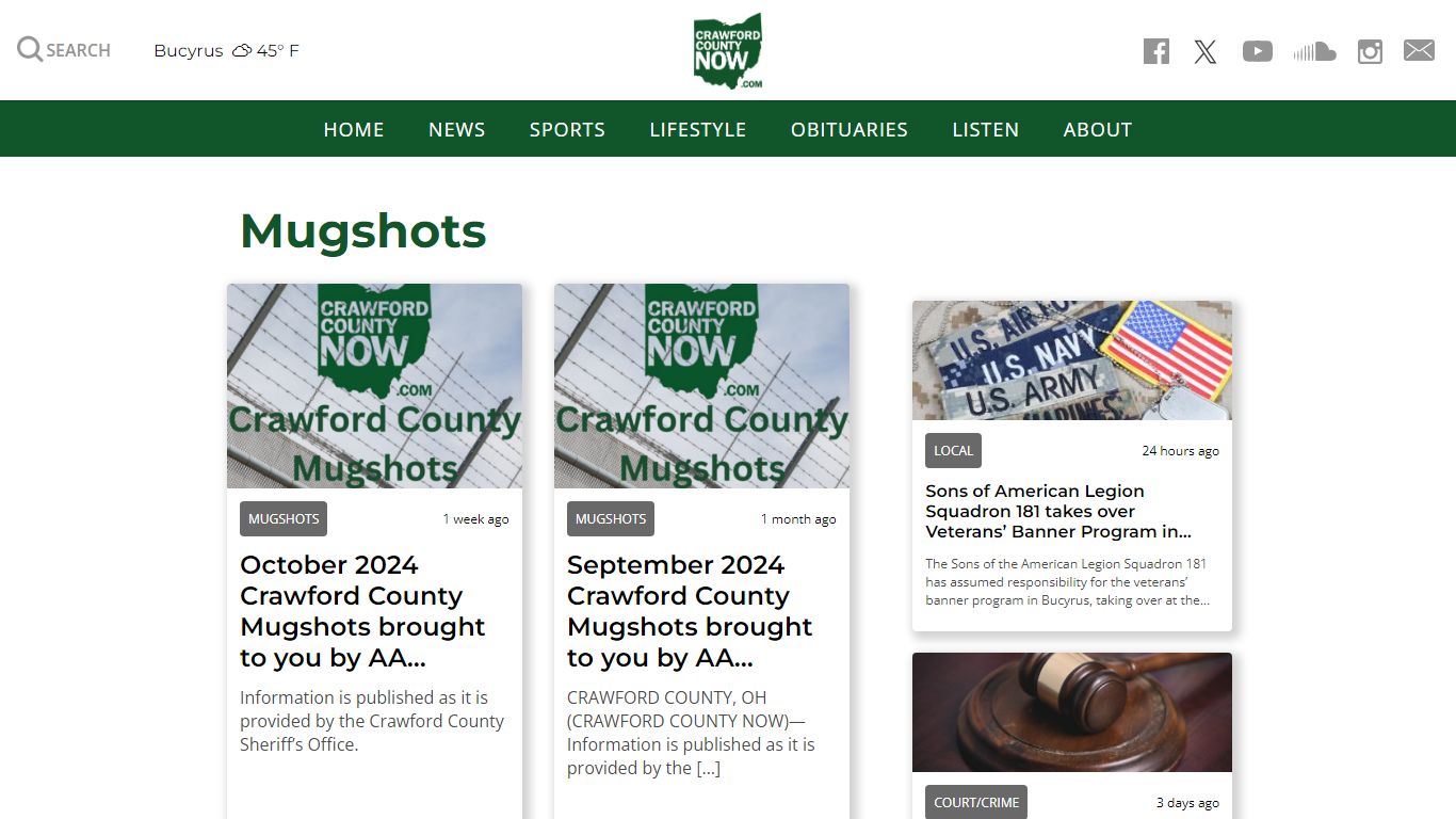 Mugshots - Crawford County Now