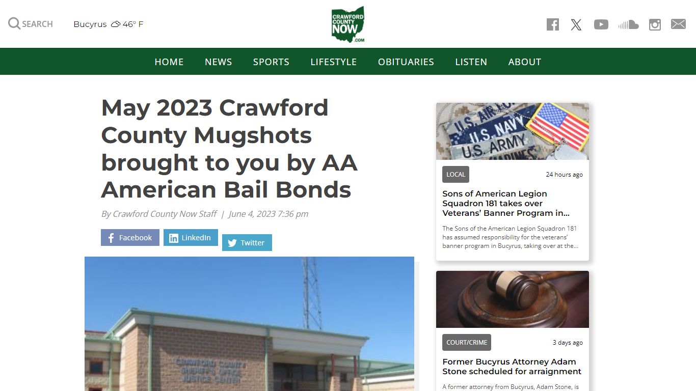 May 2023 Crawford County Mugshots brought to you by AA American Bail Bonds